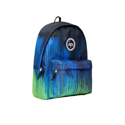 Black-Blue-Green - Side - Hype Iconic Drips Backpack