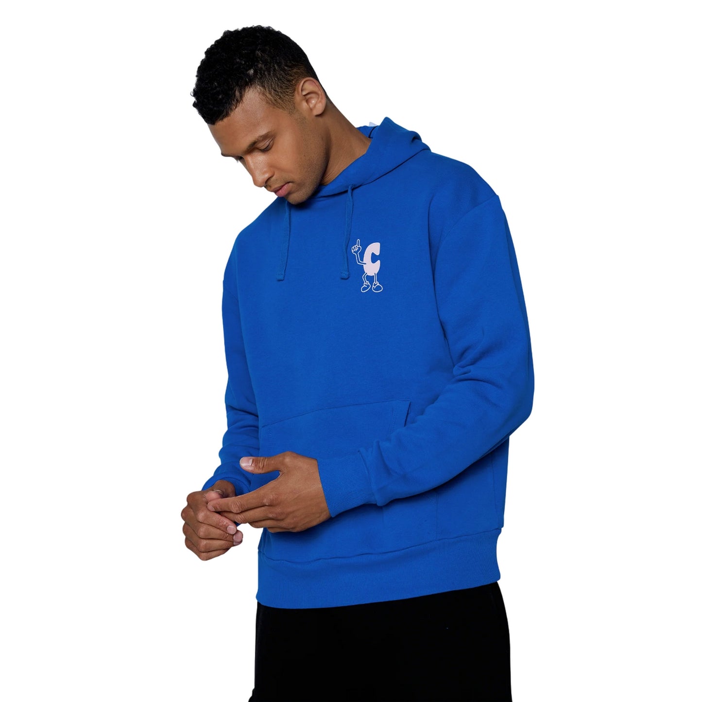 Cobalt - Front - Hype Unisex Adult Continu8 Boxy Hoodie