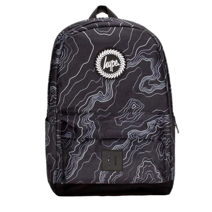 Black-White - Front - Hype Lines Backpack