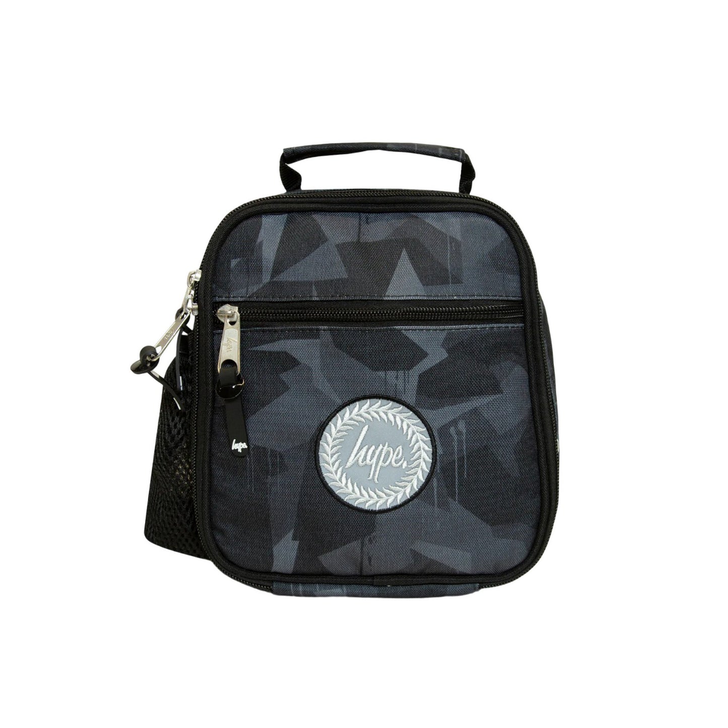 Black - Front - Hype Geo Camo Lunch Bag