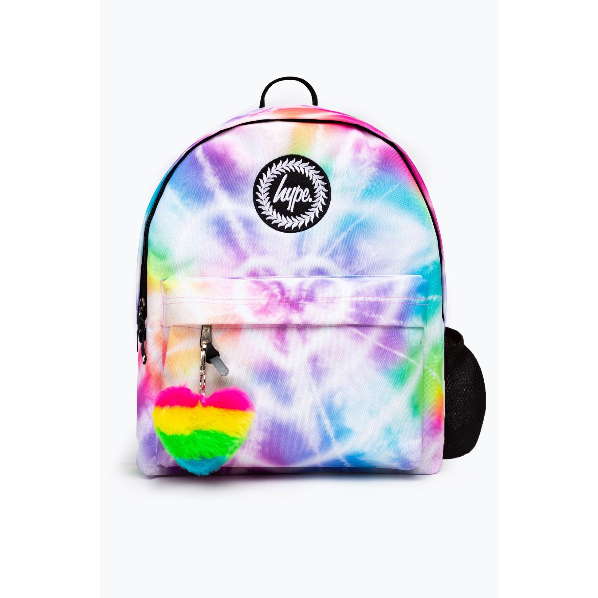 Rainbow - Front - Hype Rainbow Heart Tie Dye Backpack