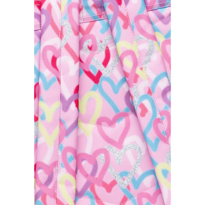 Pink-Multicoloured - Close up - Hype Iconic Graffiti Heart Backpack