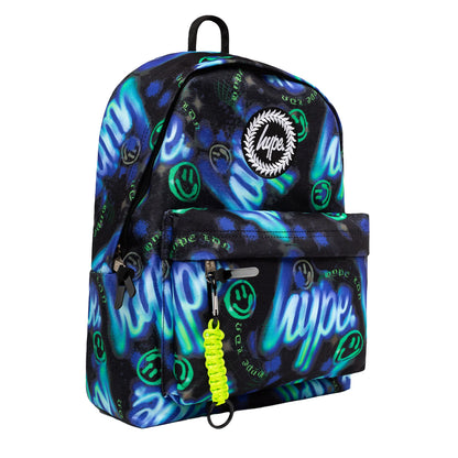 Black-Multicoloured - Back - Hype Electric Smile Backpack