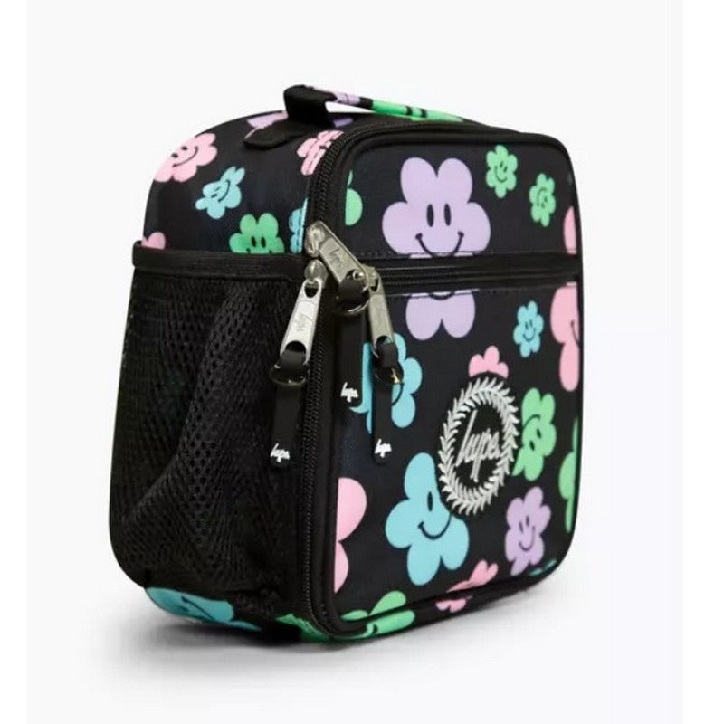 Black-Multicoloured - Lifestyle - Hype Happy Flowers Lunch Bag