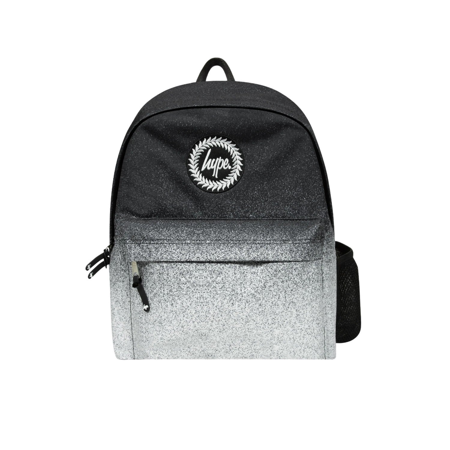 Black-White - Front - Hype Iconic Speckle Fade Backpack