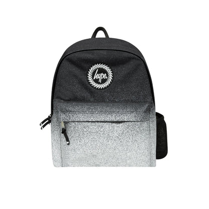 Black-White - Front - Hype Iconic Speckle Fade Backpack