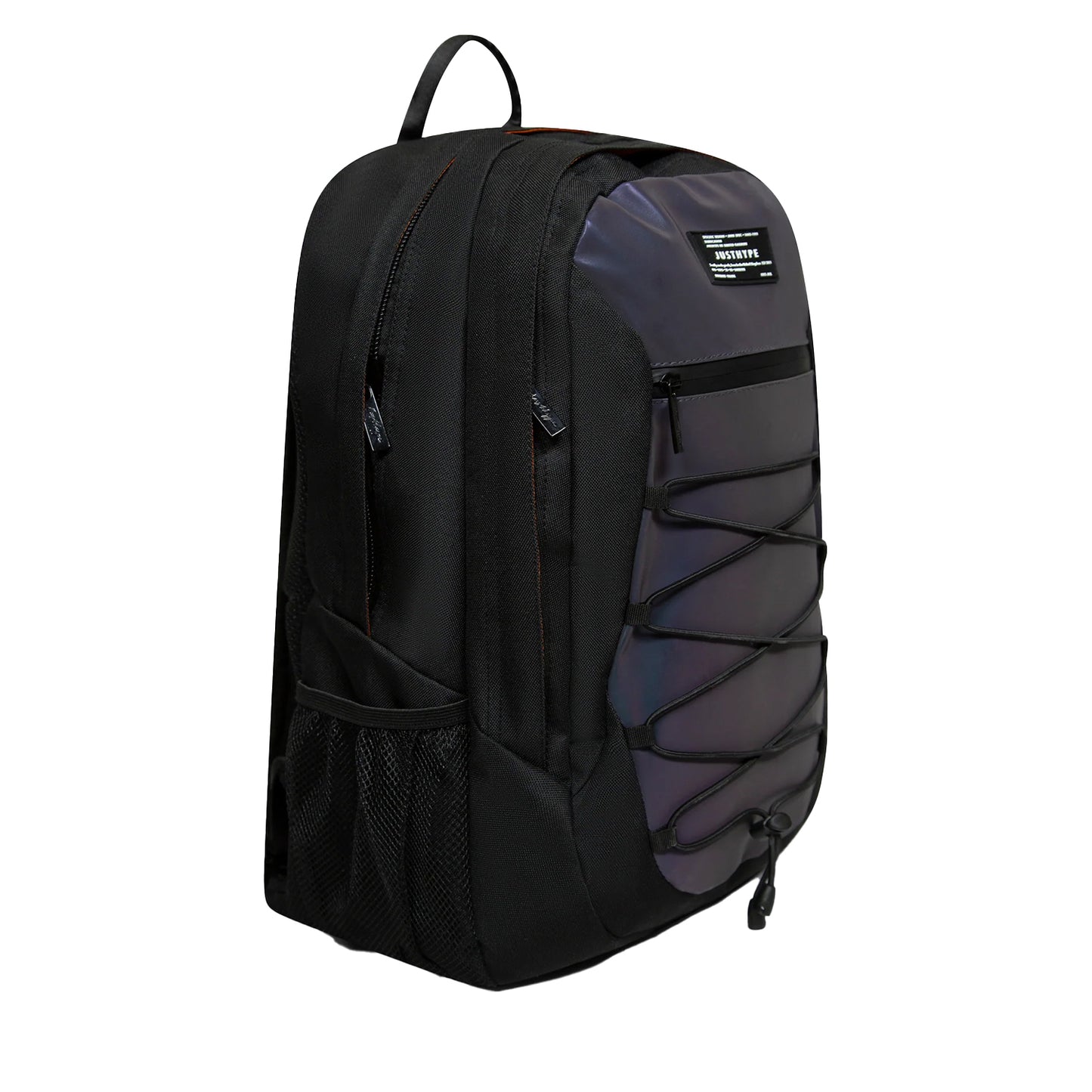 Grey - Side - Hype Reflective Crest Maxi Backpack