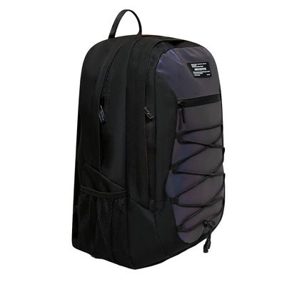Grey - Side - Hype Reflective Crest Maxi Backpack