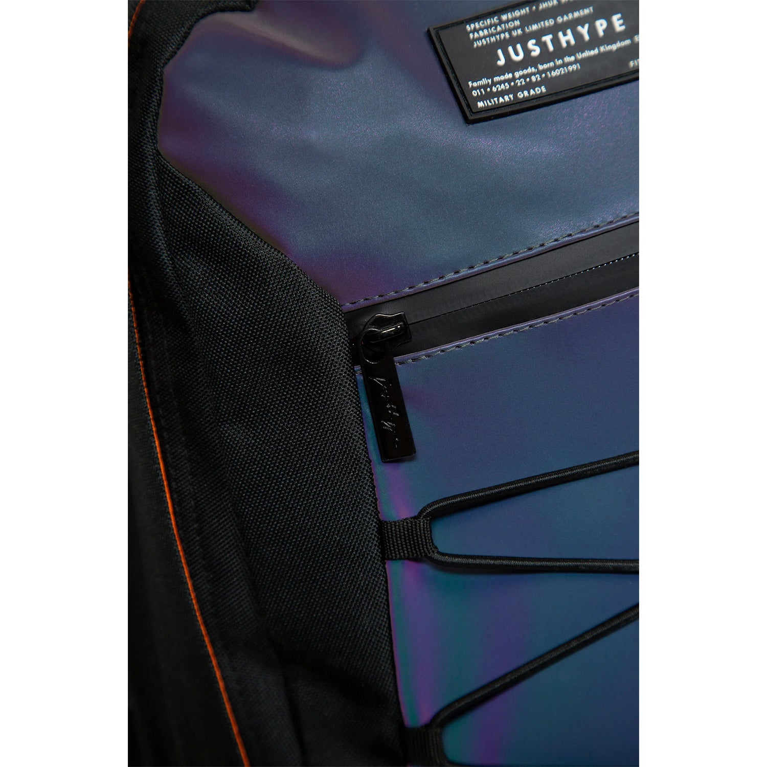 Grey - Pack Shot - Hype Reflective Crest Maxi Backpack
