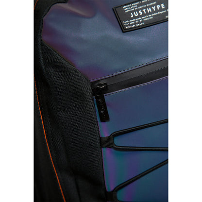 Grey - Pack Shot - Hype Reflective Crest Maxi Backpack