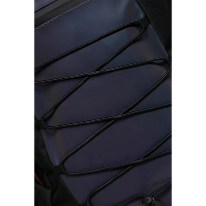 Grey - Close up - Hype Reflective Crest Maxi Backpack