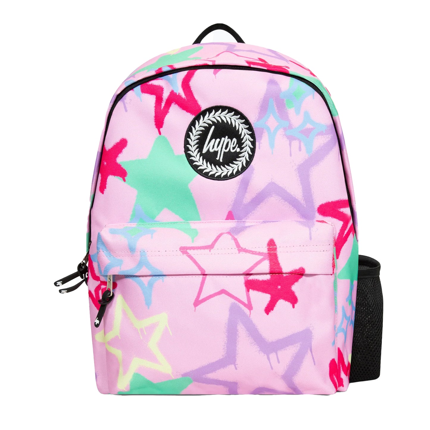 Pink - Front - Hype Graffiti Star Backpack