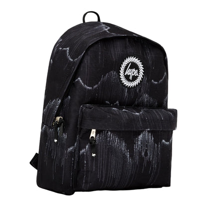 Monochrome - Side - Hype Iconic Wave Drips Backpack