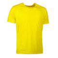 Yellow - Front - ID Mens Active Sport Short Sleeve Geyser T-Shirt