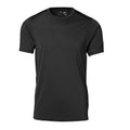Black - Front - ID Mens Game Active Mesh Fitted Short Sleeve Sport T-Shirt