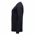 Navy - Lifestyle - ID Womens-Ladies Fitted Full Zip Knitted Cardigan