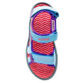 Sky Blue-Violet-Watermelon - Back - Hi-Tec Childrens-Kids Menar Sandals