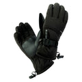 Black - Front - Hi-Tec Mens Katan Logo Ski Gloves