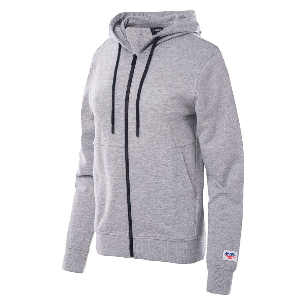 Grey Melange - Side - Hi-Tec Womens-Ladies Lady Sabarin Full Zip Hoodie