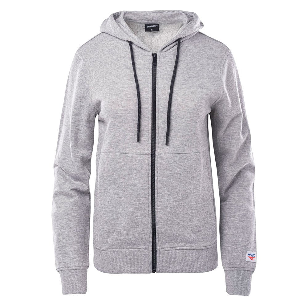 Grey Melange - Front - Hi-Tec Womens-Ladies Lady Sabarin Full Zip Hoodie