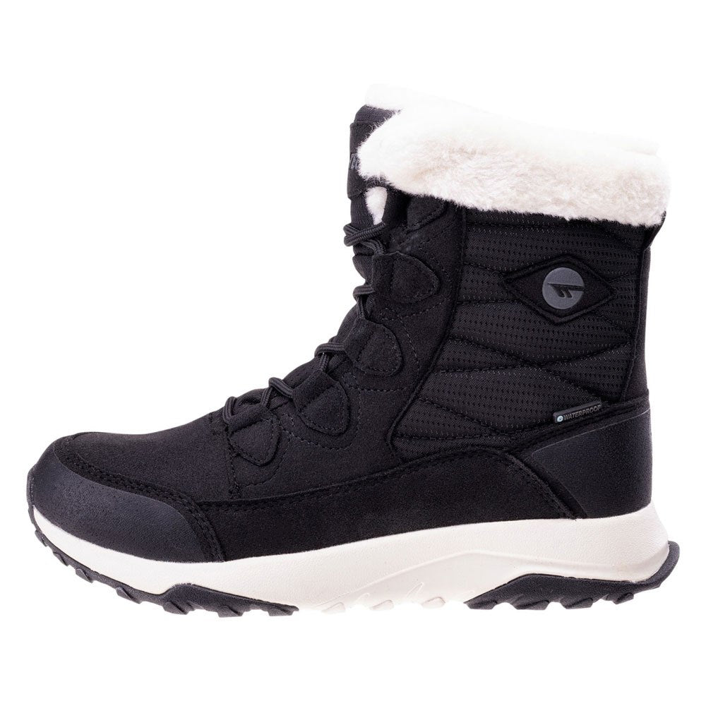 Black-White - Back - Hi-Tec Womens-Ladies Mestia Walking Boots