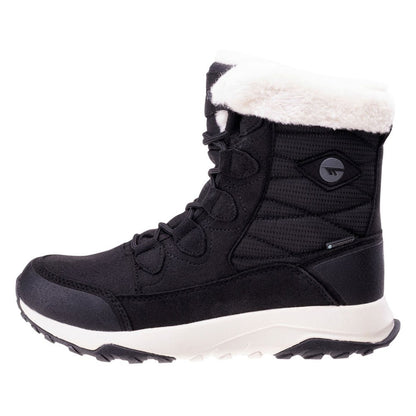 Black-White - Back - Hi-Tec Womens-Ladies Mestia Walking Boots