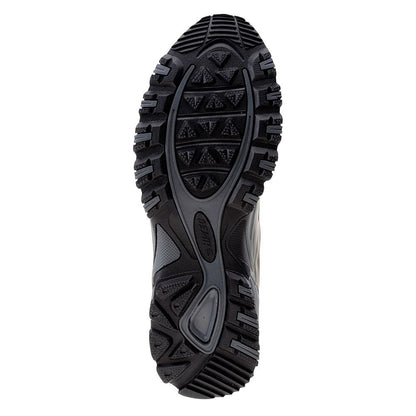 Khaki-Black-Lime - Back - Hi-Tec Mens Hendon Mid Cut Walking Boots