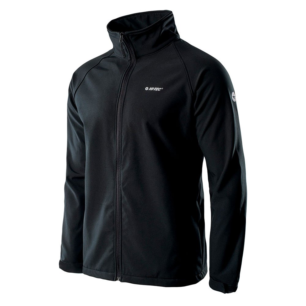 Black - Side - Hi-Tec Mens Derai Soft Shell Jacket