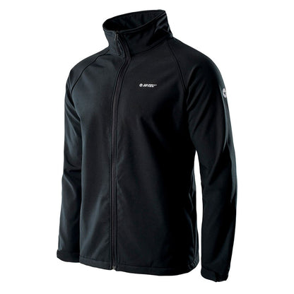 Black - Side - Hi-Tec Mens Derai Soft Shell Jacket