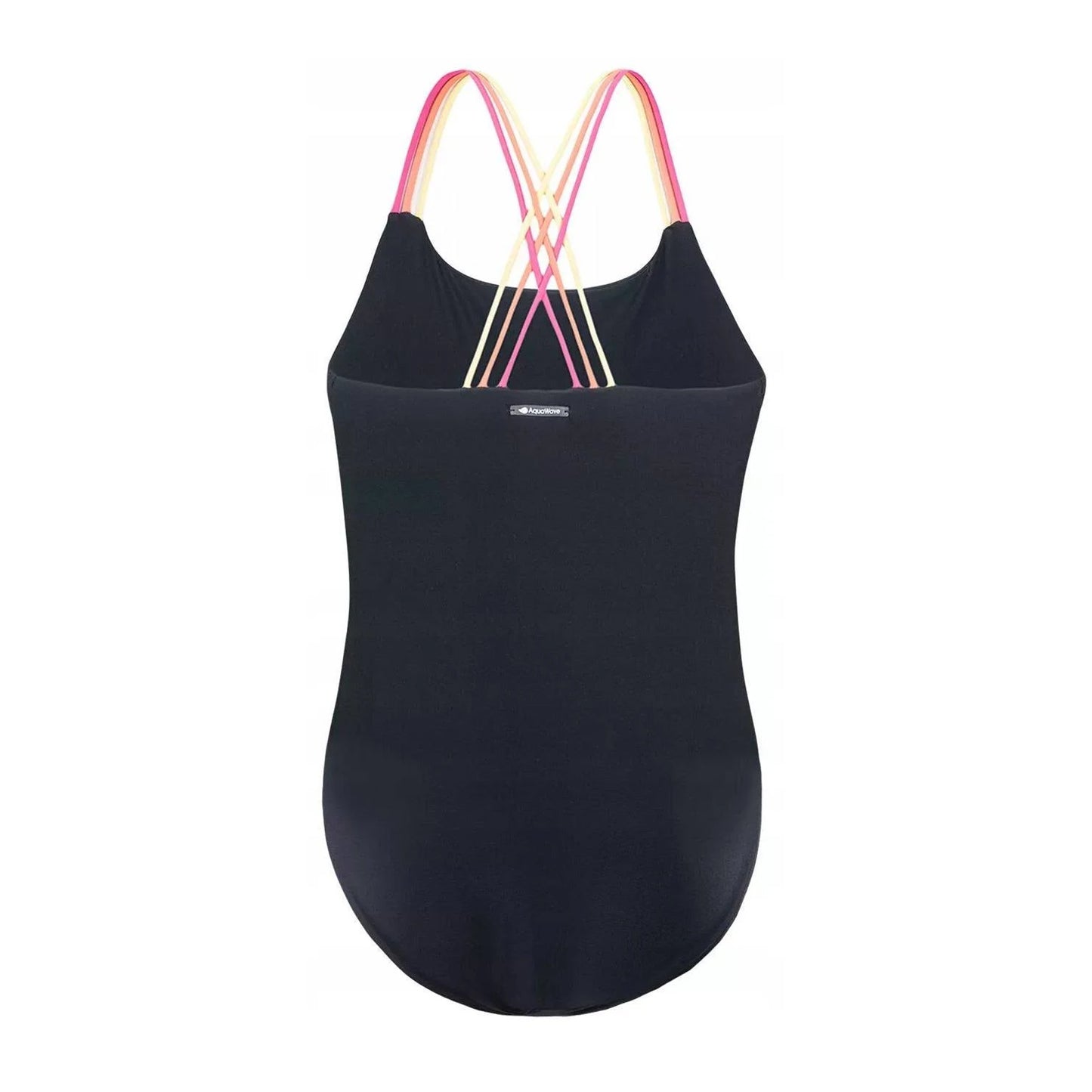 Black-Fandango Pink - Back - Aquawave Girls Harma One Piece Swimsuit