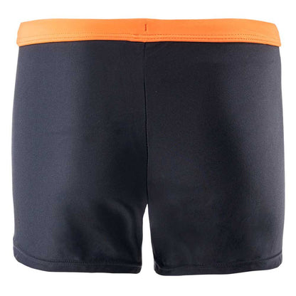 Black-Orange Rush - Back - Aquawave Childrens-Kids Biri Swim Shorts