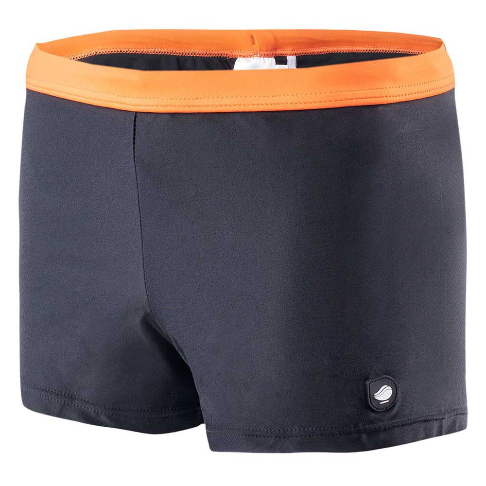 Black-Orange Rush - Side - Aquawave Childrens-Kids Biri Swim Shorts
