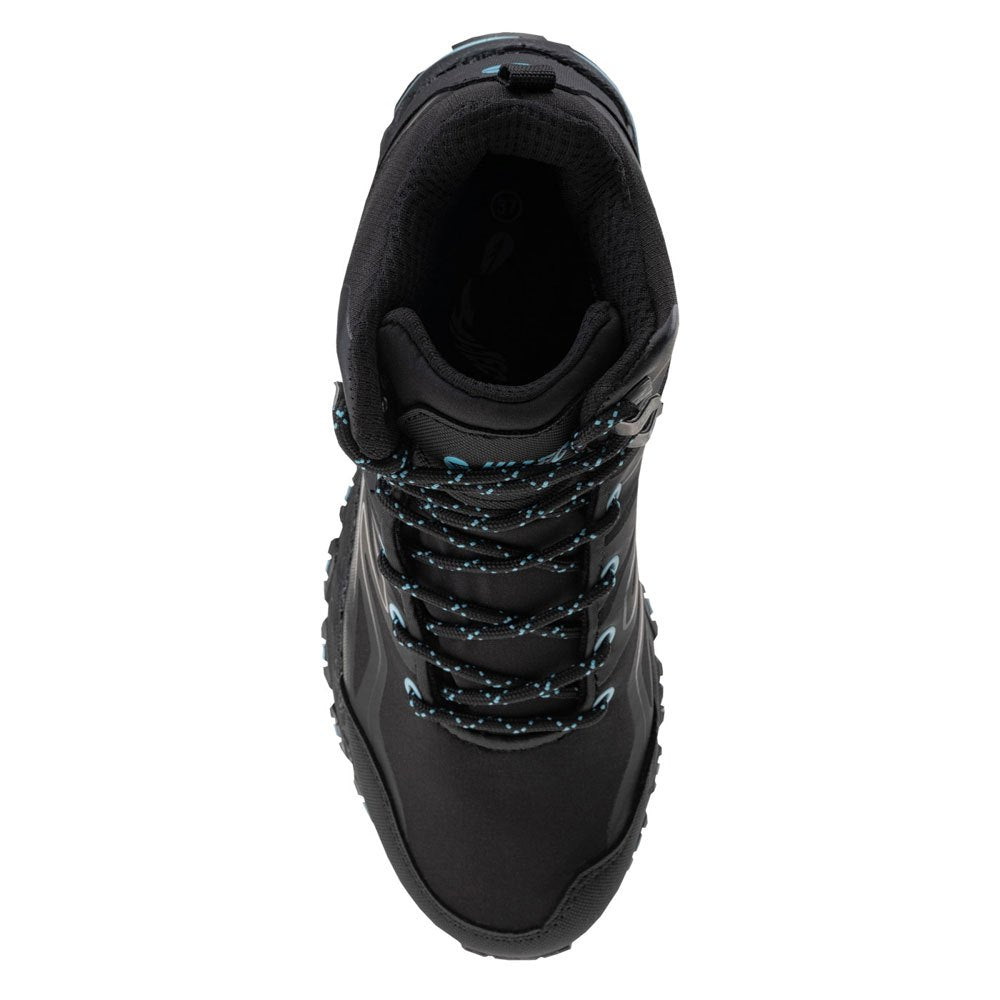 Black-Sky Blue - Back - Hi-Tec Womens-Ladies Hendon Waterproof Mid Cut Walking Boots