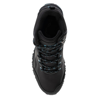 Black-Sky Blue - Back - Hi-Tec Womens-Ladies Hendon Waterproof Mid Cut Walking Boots