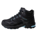 Black-Sky Blue - Pack Shot - Hi-Tec Womens-Ladies Hendon Waterproof Mid Cut Walking Boots