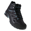 Black-Sky Blue - Close up - Hi-Tec Womens-Ladies Hendon Waterproof Mid Cut Walking Boots