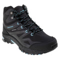 Black-Sky Blue - Front - Hi-Tec Womens-Ladies Hendon Waterproof Mid Cut Walking Boots