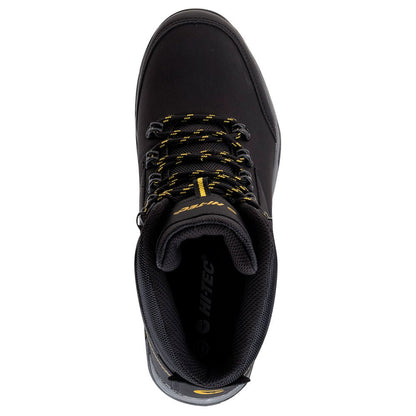 Black-Lime - Lifestyle - Hi-Tec Mens Medin Mid Cut Walking Boots