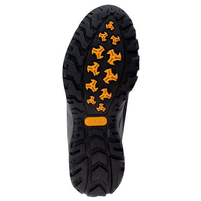 Black-Lime - Pack Shot - Hi-Tec Mens Medin Mid Cut Walking Boots