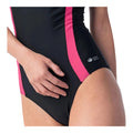 Black-Raspberry Sorbet - Side - Aquawave Womens-Ladies Asma One Piece Swimsuit