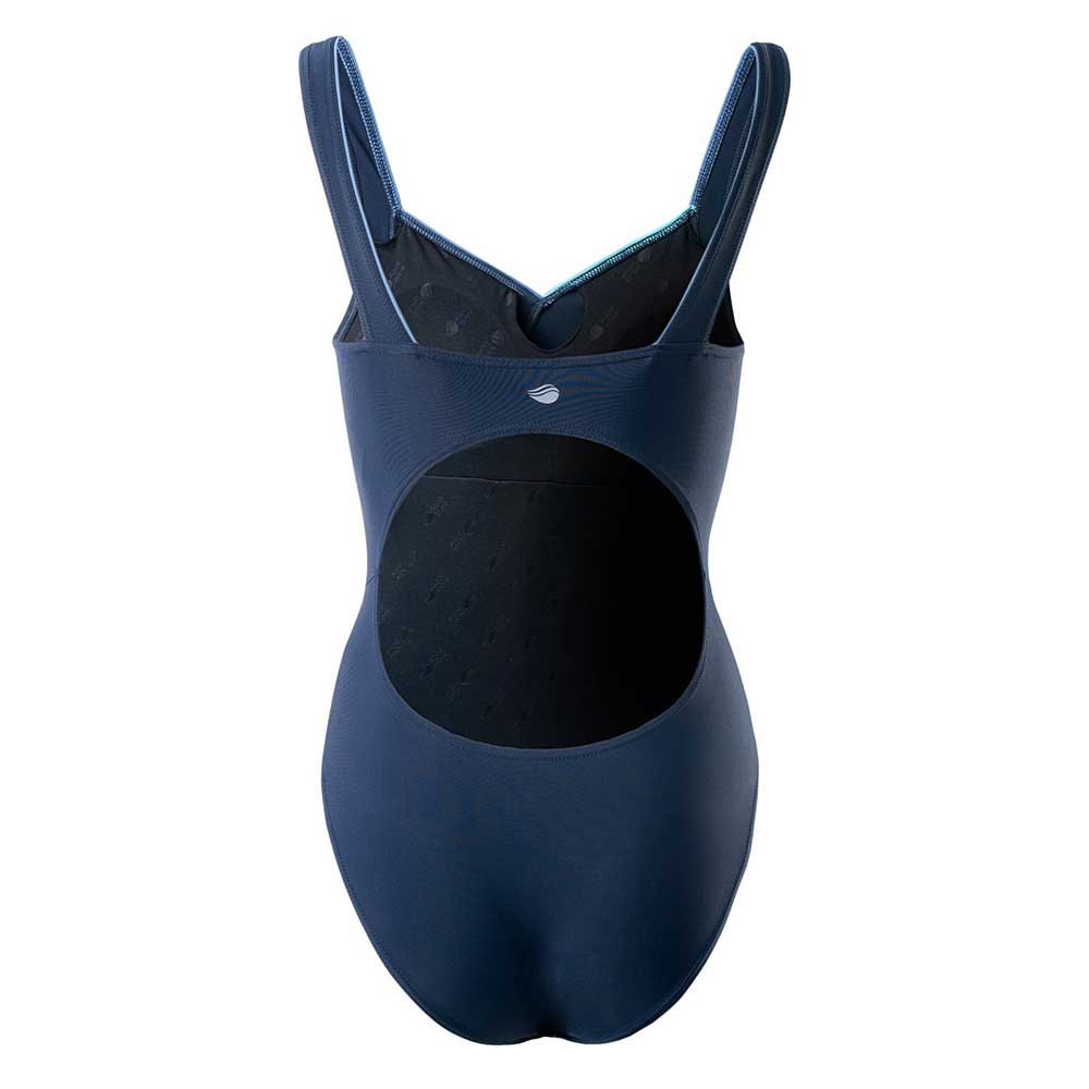 Blueberry-Bluestone - Back - Aquawave Womens-Ladies Tristina One Piece Swimsuit
