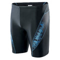 Black-Blue Curacao - Side - Aquawave Mens Barid Swim Shorts