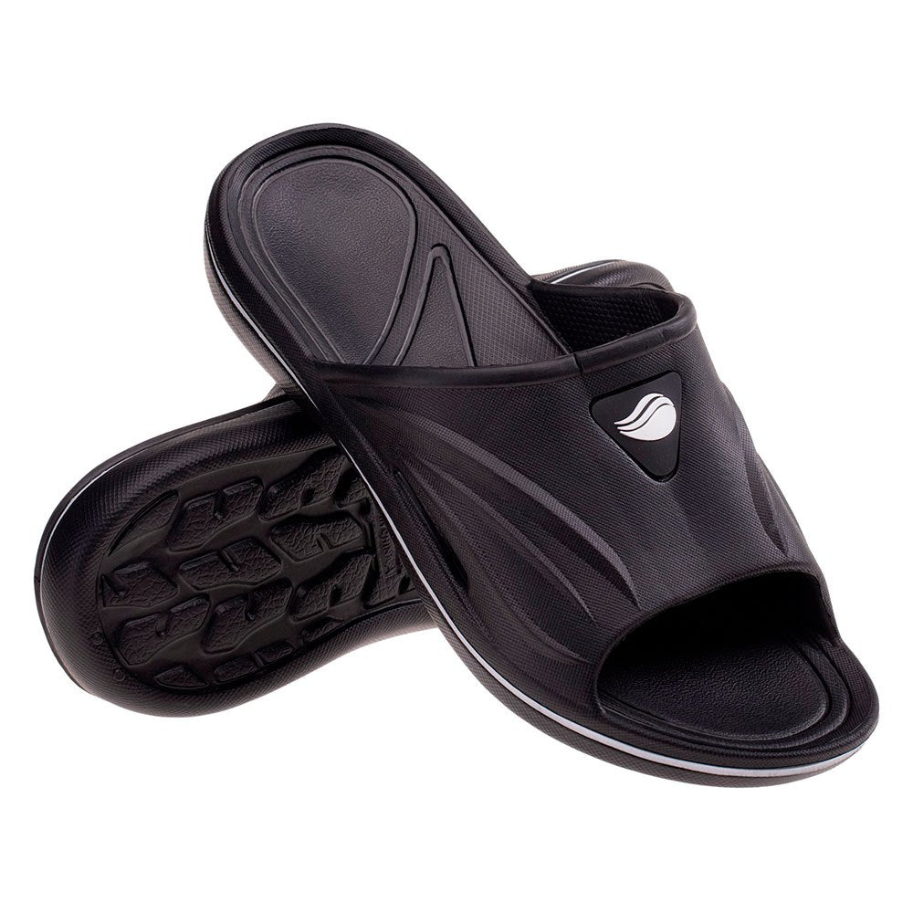 Black-White - Pack Shot - Aquawave Mens Awerten Sliders