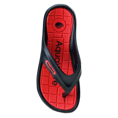 Black-Red - Lifestyle - Aquawave Childrens-Kids Ilamos Slippers