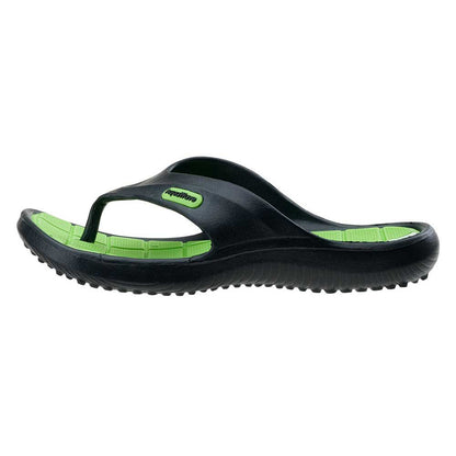 Black-Green - Side - Aquawave Childrens-Kids Ilamos Slippers