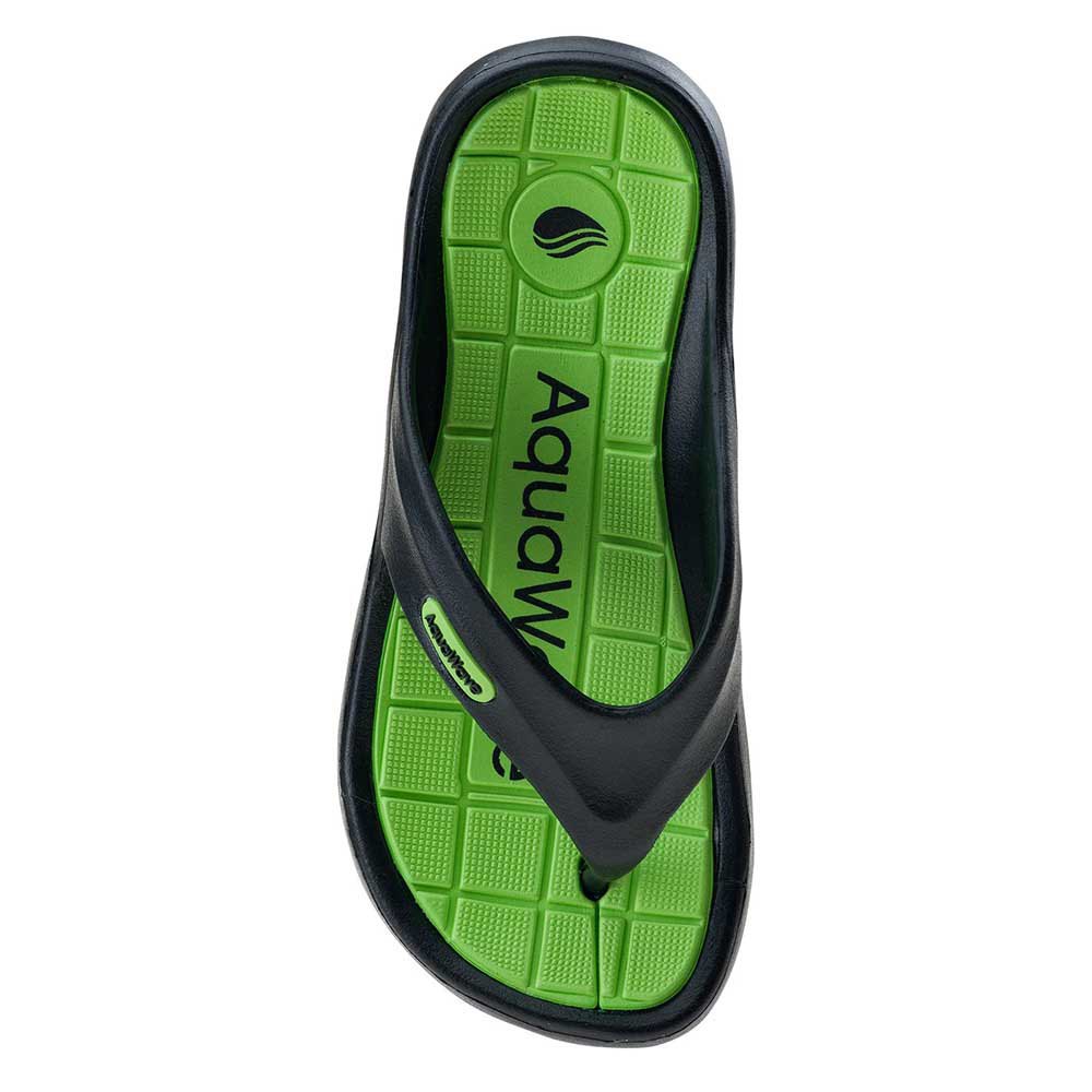 Black-Green - Lifestyle - Aquawave Childrens-Kids Ilamos Slippers