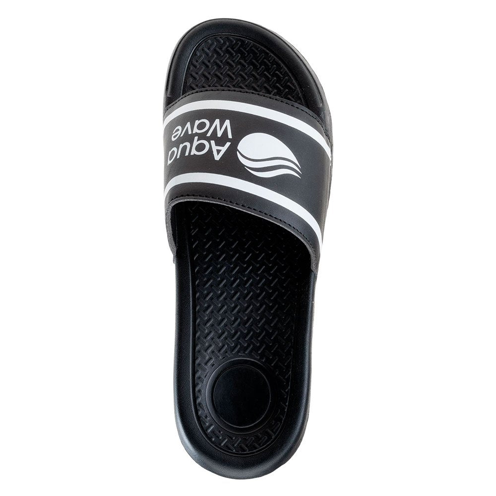 Black-White - Side - Aquawave Mens Arwedi Sliders