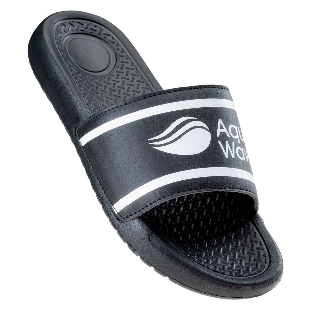 Black-White - Lifestyle - Aquawave Mens Arwedi Sliders