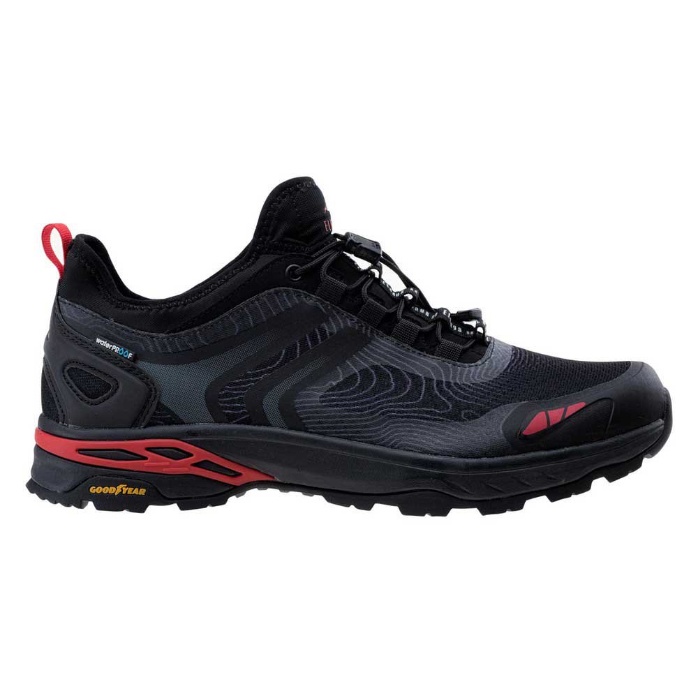 Black-Castle Rock-Flame Secret - Side - Elbrus Mens Milkar Waterproof Hiking Shoes