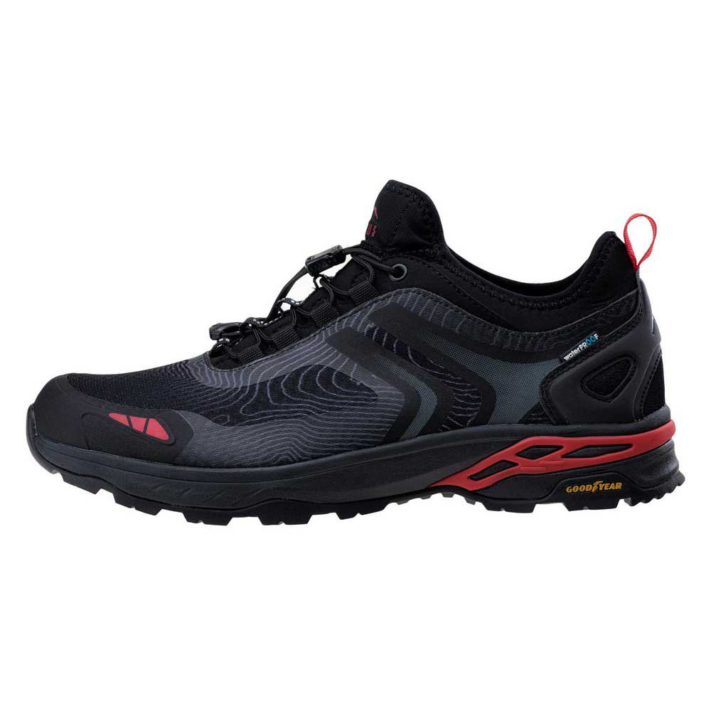 Black-Castle Rock-Flame Secret - Lifestyle - Elbrus Mens Milkar Waterproof Hiking Shoes